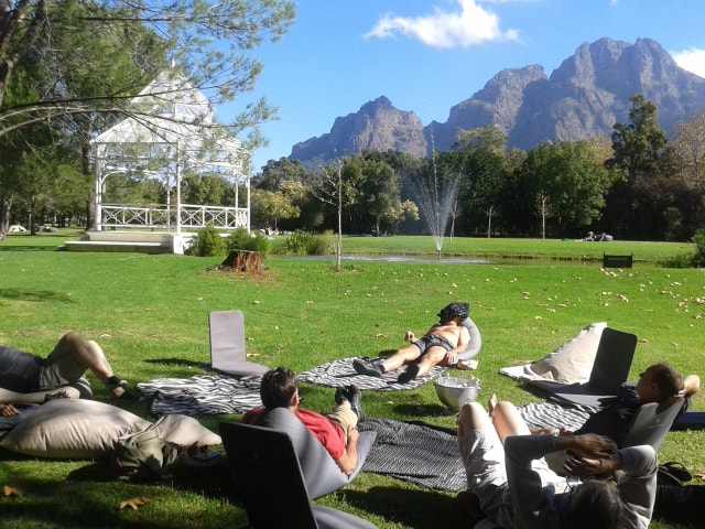 Picture of relaxing time with our gay group in South Africa