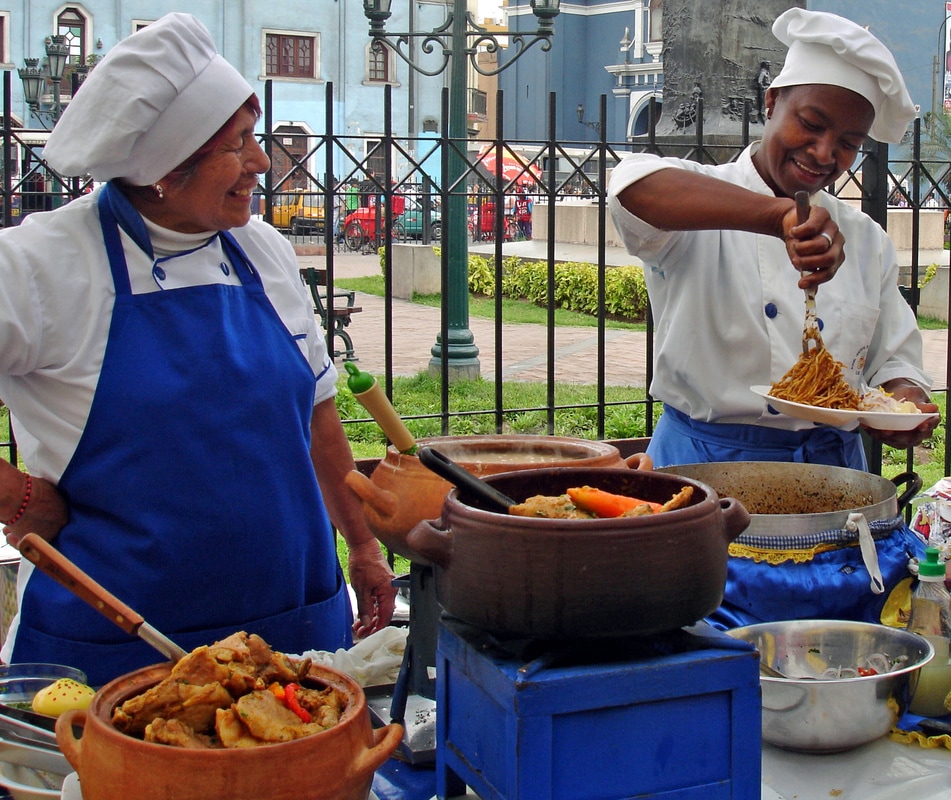 Enjoy local street food with our local cooks. Peru gay adventure tour.