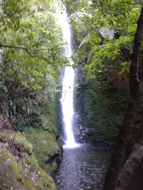 Gay adventure travel picture - waterfall